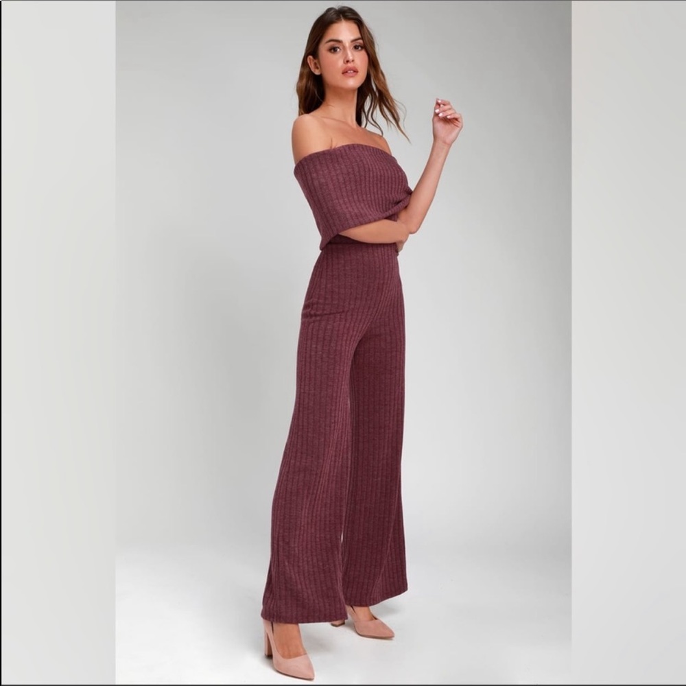 Off the shoulder jumpsuit